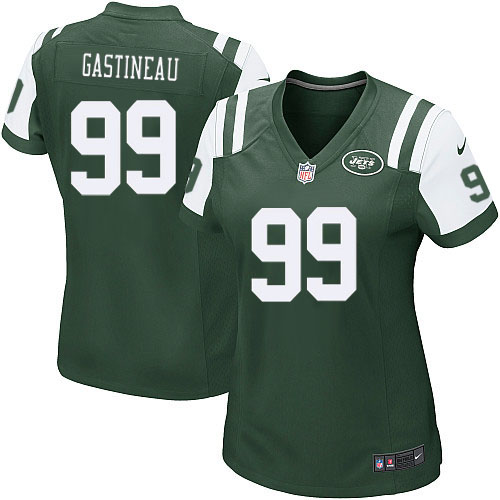 Women's Game Mark Gastineau Nike Jersey Green Home - #99 NFL New York Jets